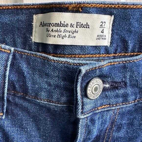 Abercrombie & Fitch The Ankle Straight Ultra High Rise Jeans - Size 27 - Picture 5 of 8